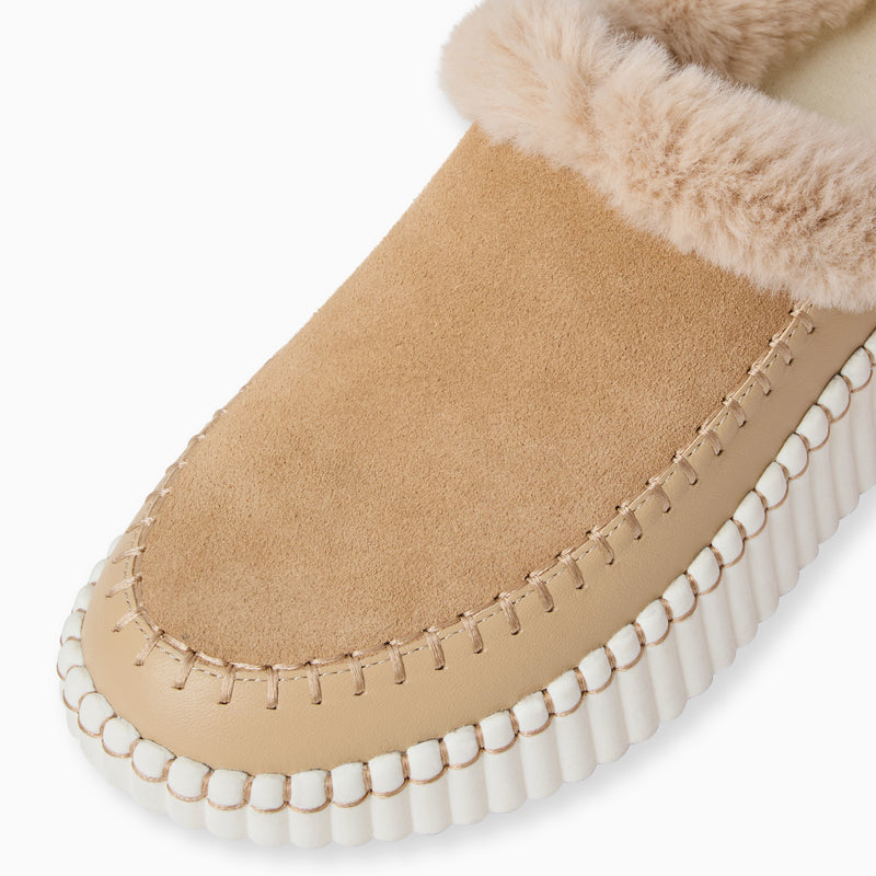 Jolie Suede Slip-On Platform Sneaker Clog
