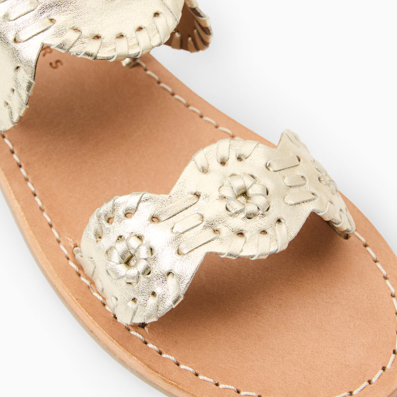 Girls Leather Lauren Slide Sandal