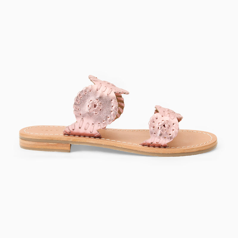 Girls Leather Lauren Slide Sandal