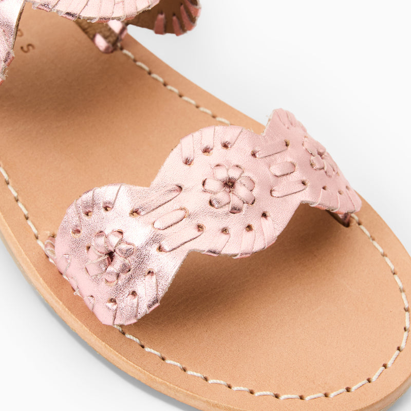 Girls Leather Lauren Slide Sandal