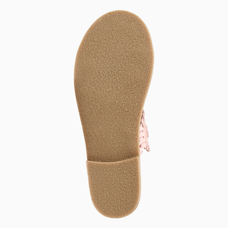 Girls Leather Lauren Slide Sandal