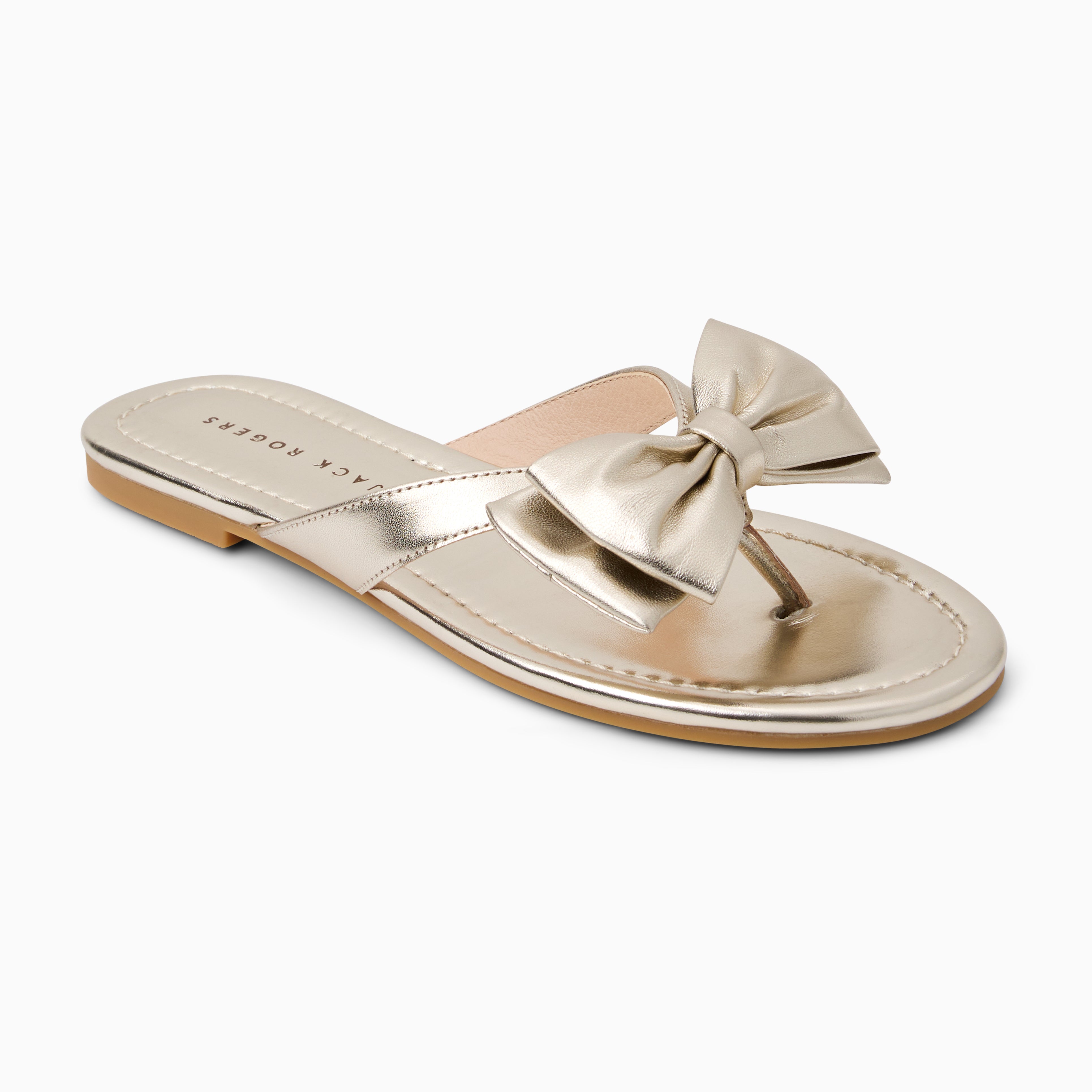 Jack Rogers Vannah Sandal — Platinum Metallic Nappa – Jack Rogers USA