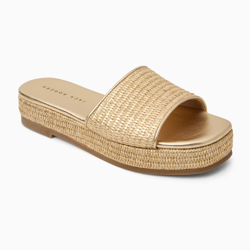 Bay Raffia Flatform Sandal