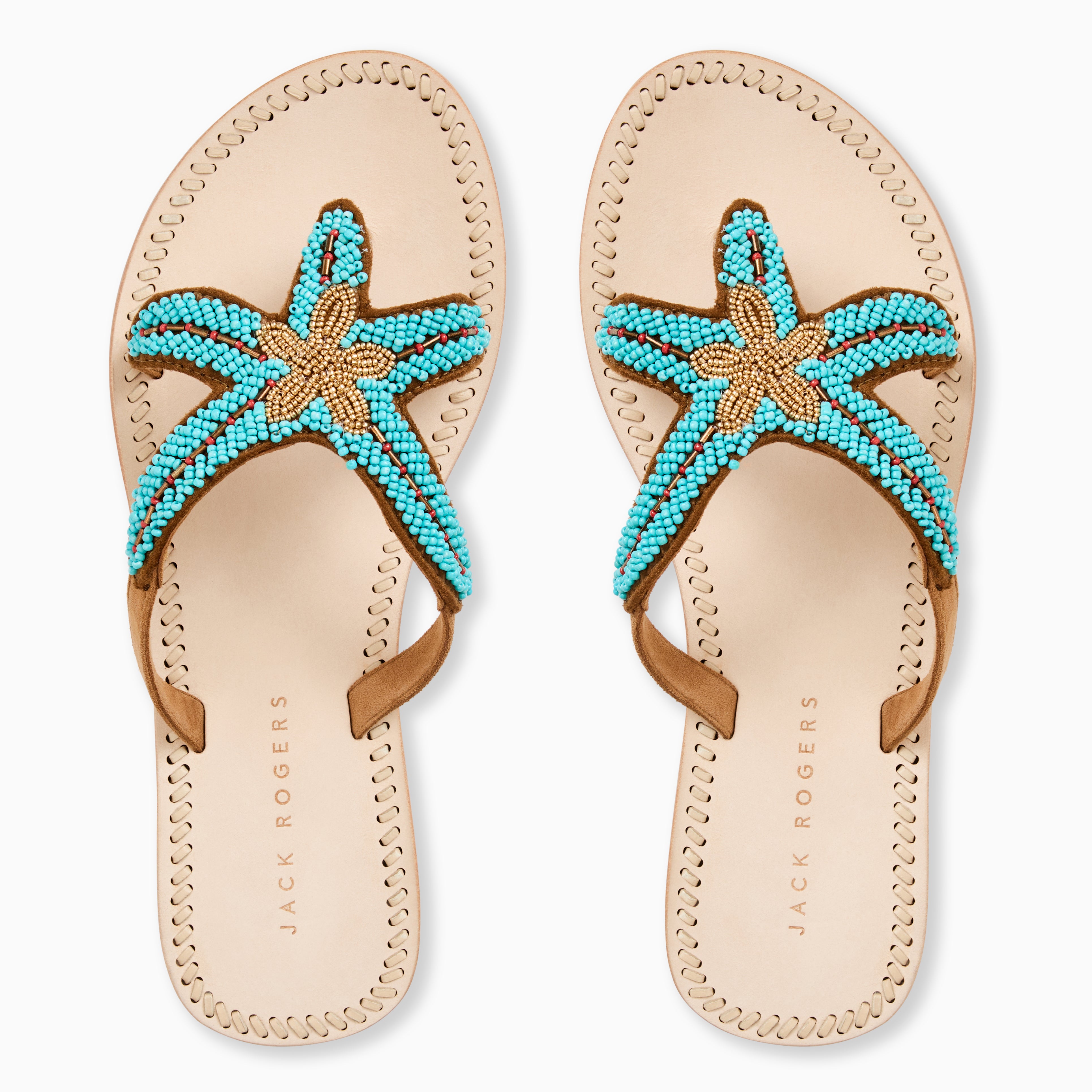 Jack Rogers Starland Sandal — Turquoise Multi Suede – Jack Rogers USA