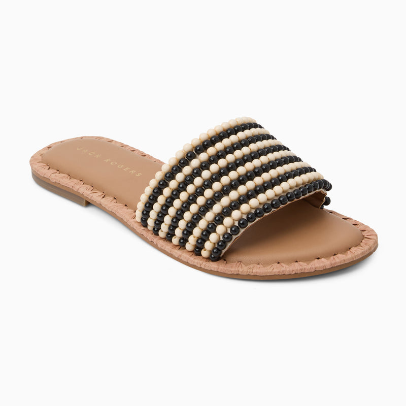 Savanah Beaded Slide Sandal