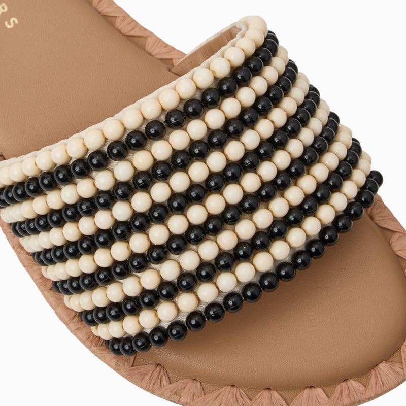 Savanah Beaded Slide Sandal