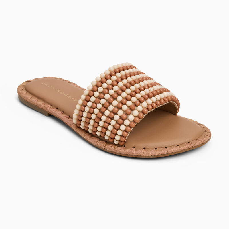 Savanah Beaded Slide Sandal