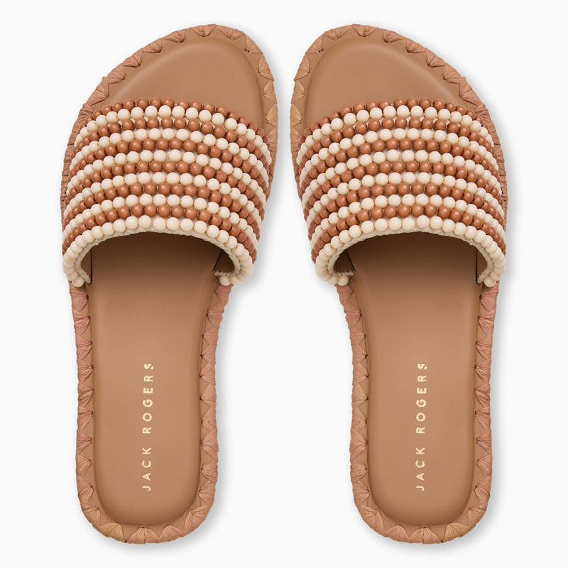 Savanah Beaded Slide Sandal
