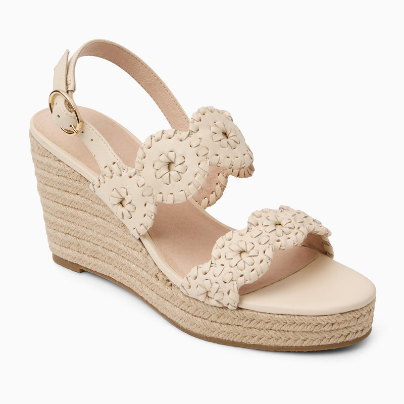 Laurin Leather High Heel Wedge