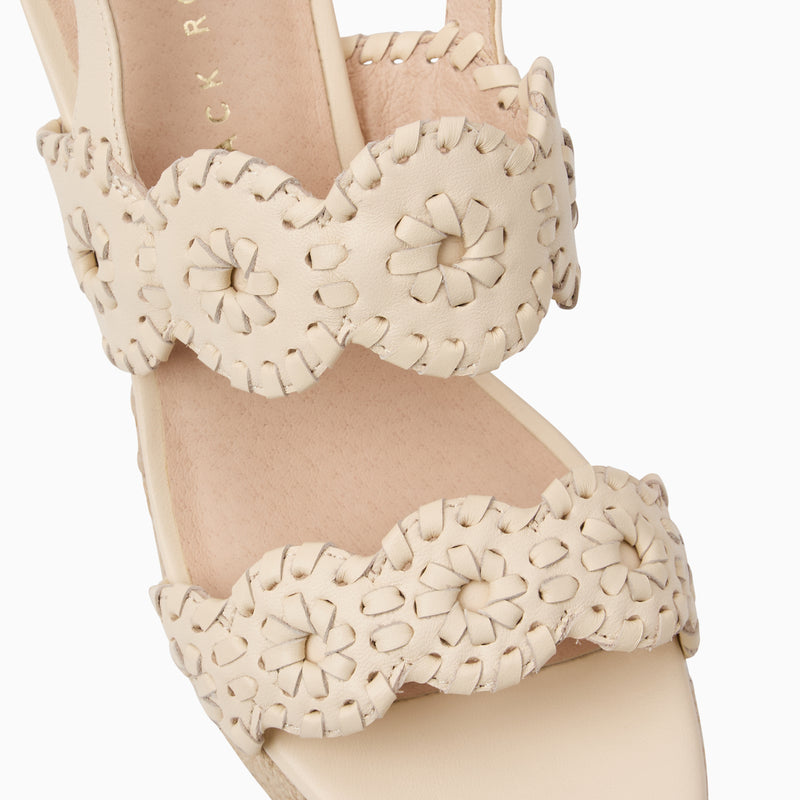 Laurin Leather High Heel Wedge