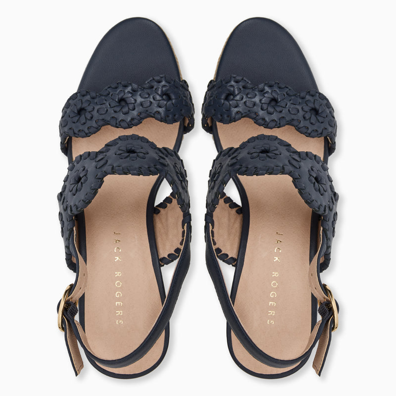 Laurin Leather High Heel Wedge