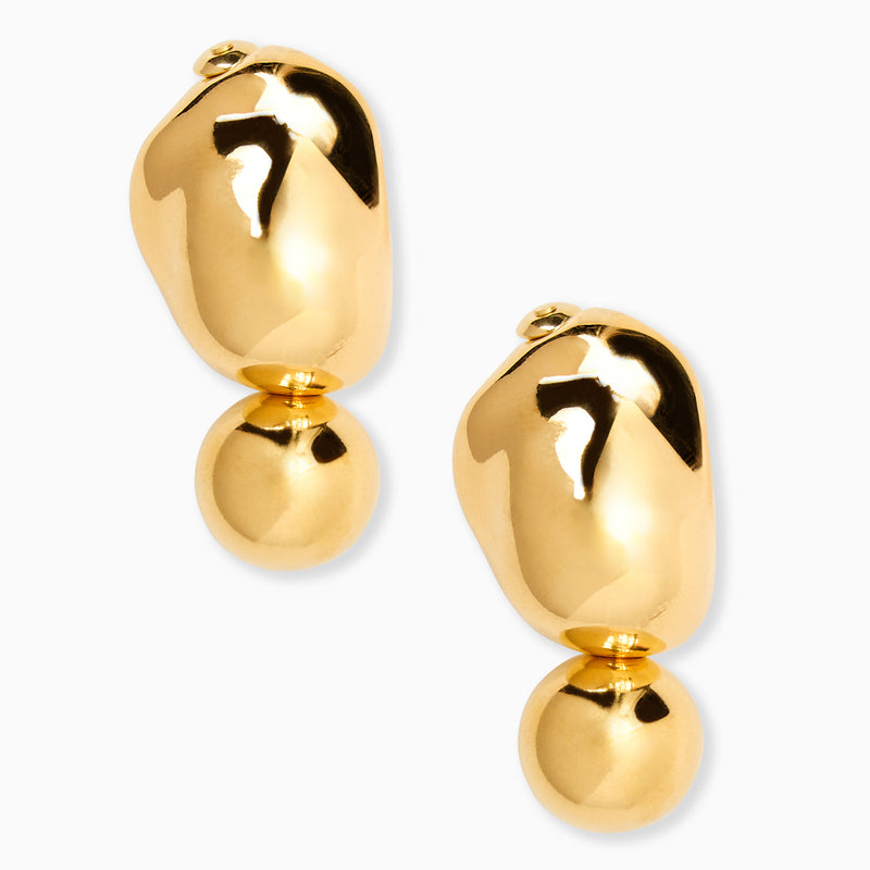 Stella Italian Gold-Plated Earrings