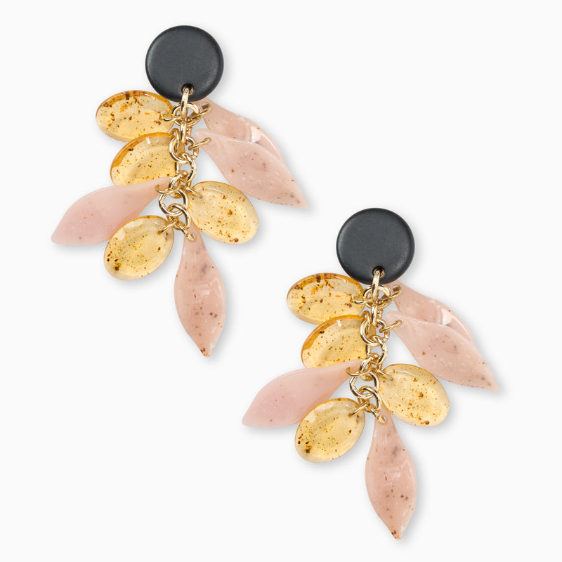Zita Italian Leaf Dangle Earrings