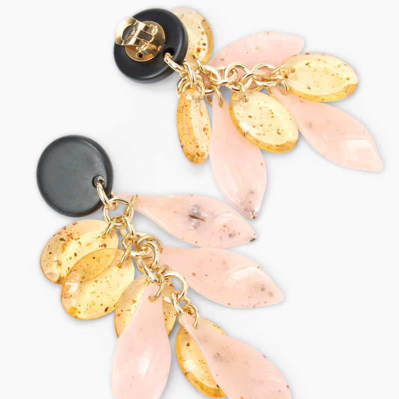 Zita Italian Leaf Dangle Earrings