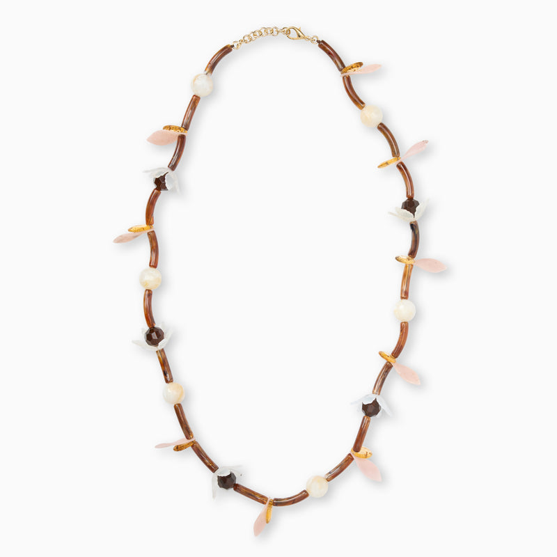 Zita Italian Leaf Necklace