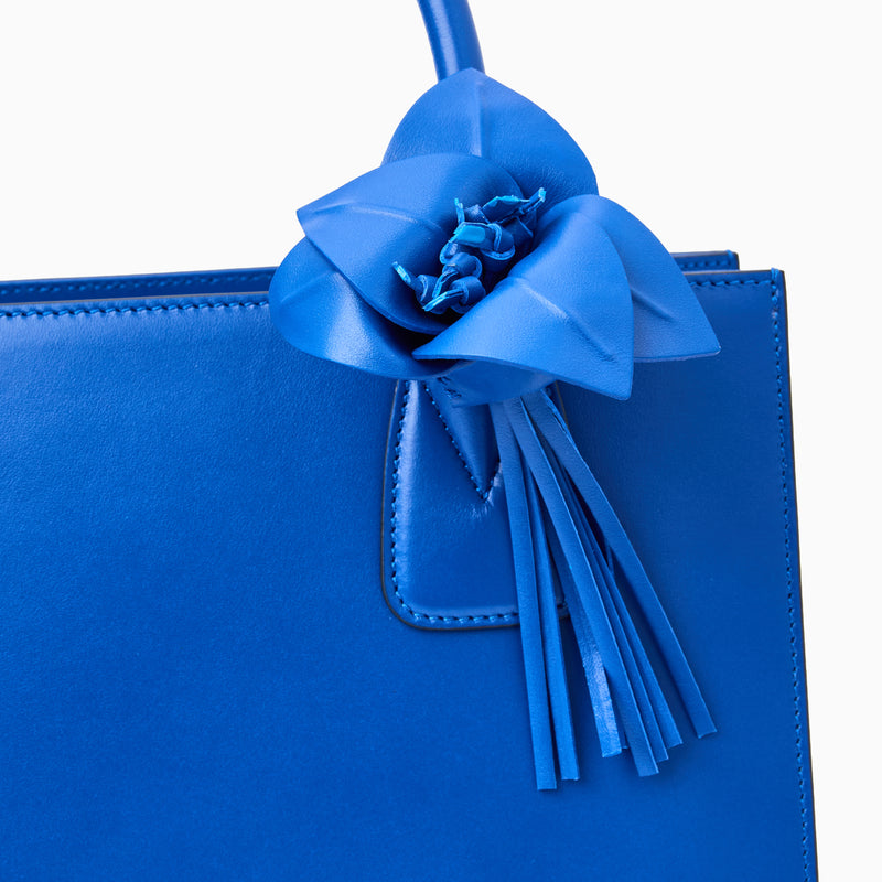 Viale Flower Italian Leather Purse Charm