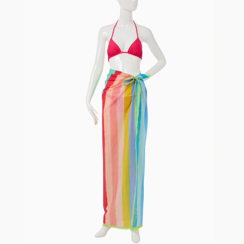 Jacks Italian Cotton Striped Pareo