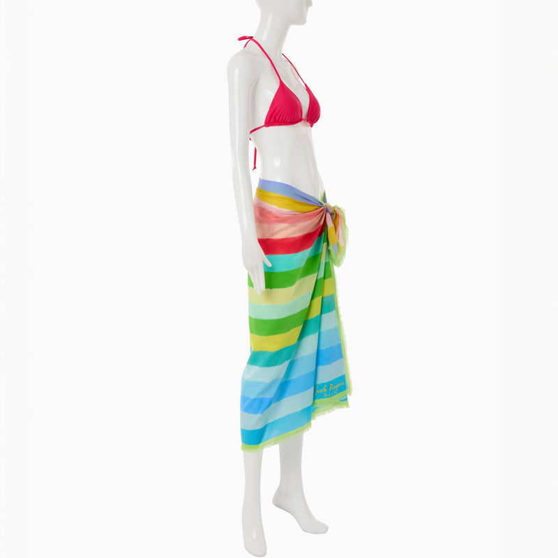 Jacks Italian Cotton Striped Pareo