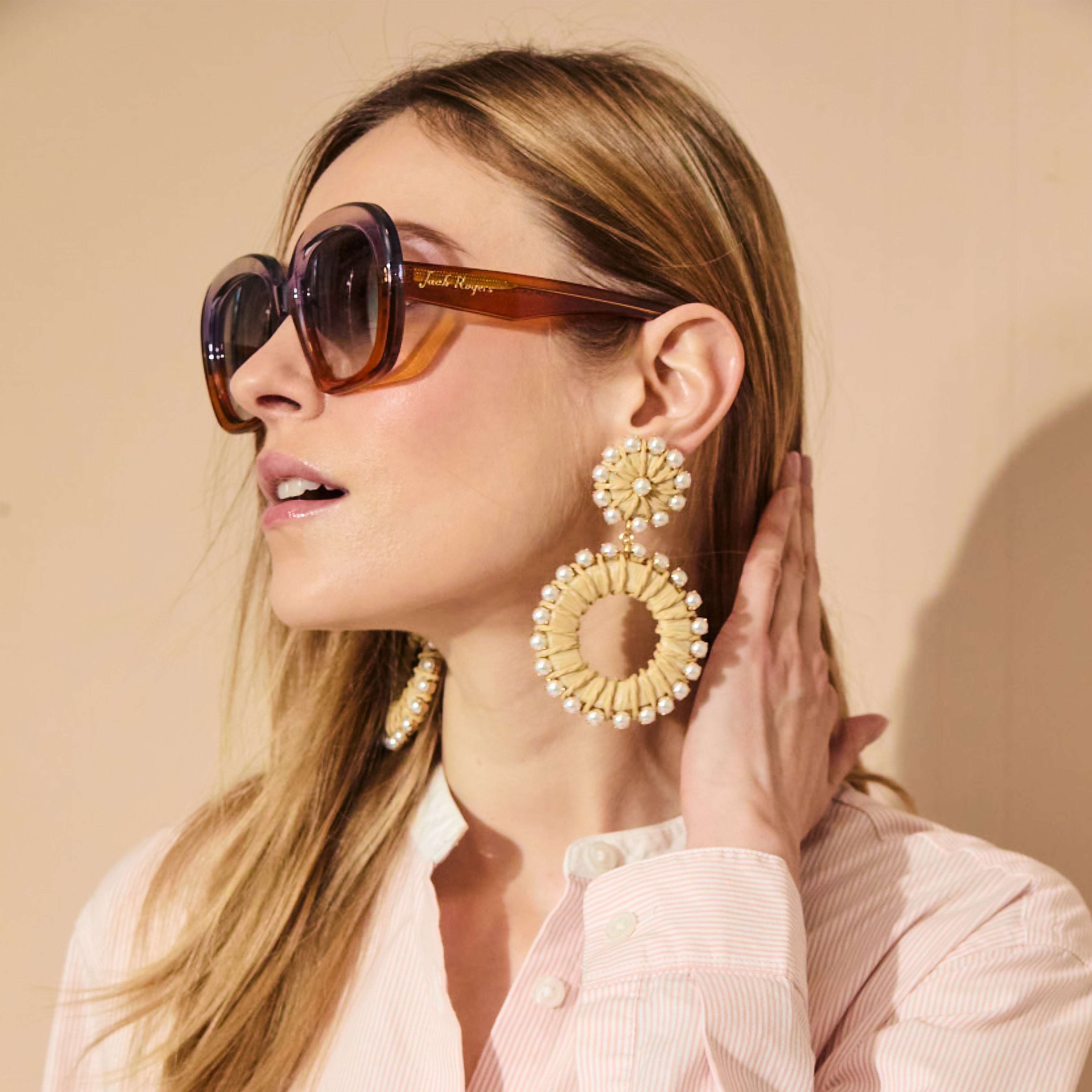 Lara Raffia Dangle Earrings | Beachy Boho Raffia Earrings – Jack