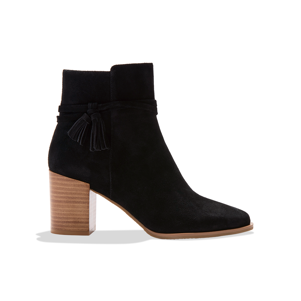 Timber Tassel Suede Bootie