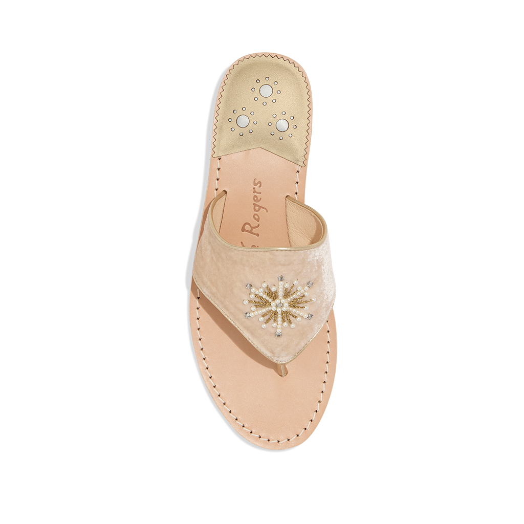Jeweled Snowflake Sandal