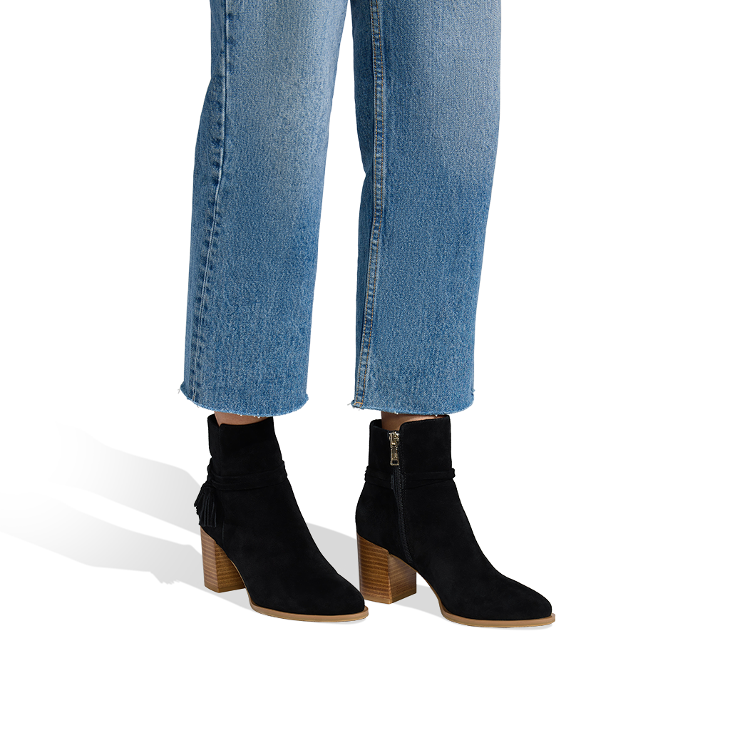 Timber Tassel Suede Bootie
