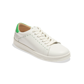 Ellison Sneaker - 5 / WHITE/GRASS GREEN