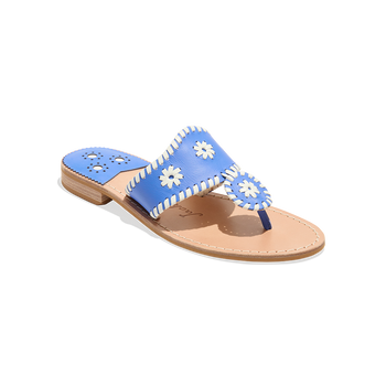 Jacks Flat Sandal - 5 / AMPARO BLUE/WHITE