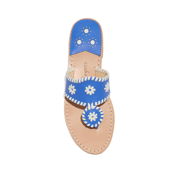 Jacks Flat Sandal - 5 / AMPARO BLUE/WHITE