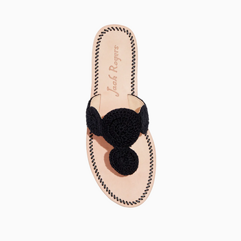 Jack rogers lauren sandal black store