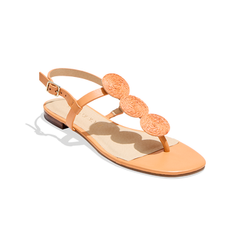 Worth Raffia Flat Sandal