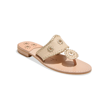 Jacks Raffia Flat Sandal