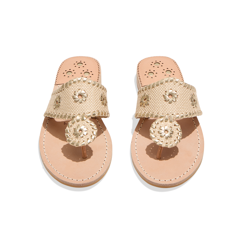 Jacks Raffia Flat Sandal