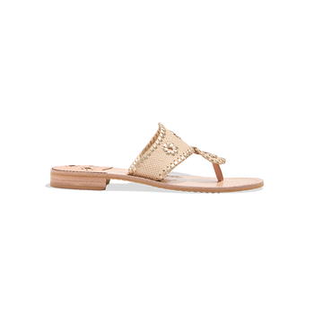 Jacks Raffia Flat Sandal