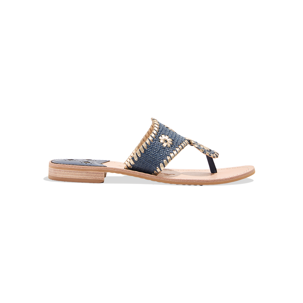 Jacks Raffia Flat Sandal