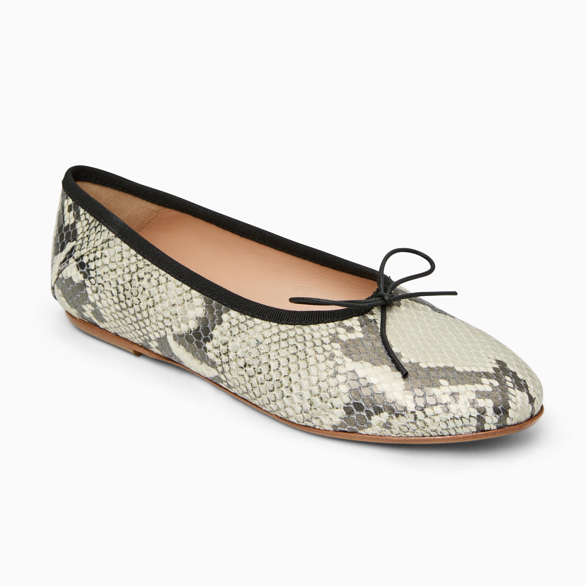 Carlotta Ballet Flat in Printed Snake Leather by Jack Rogers