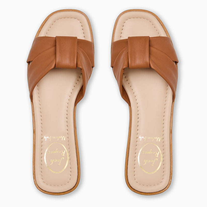 Monica Italian Leather Slide