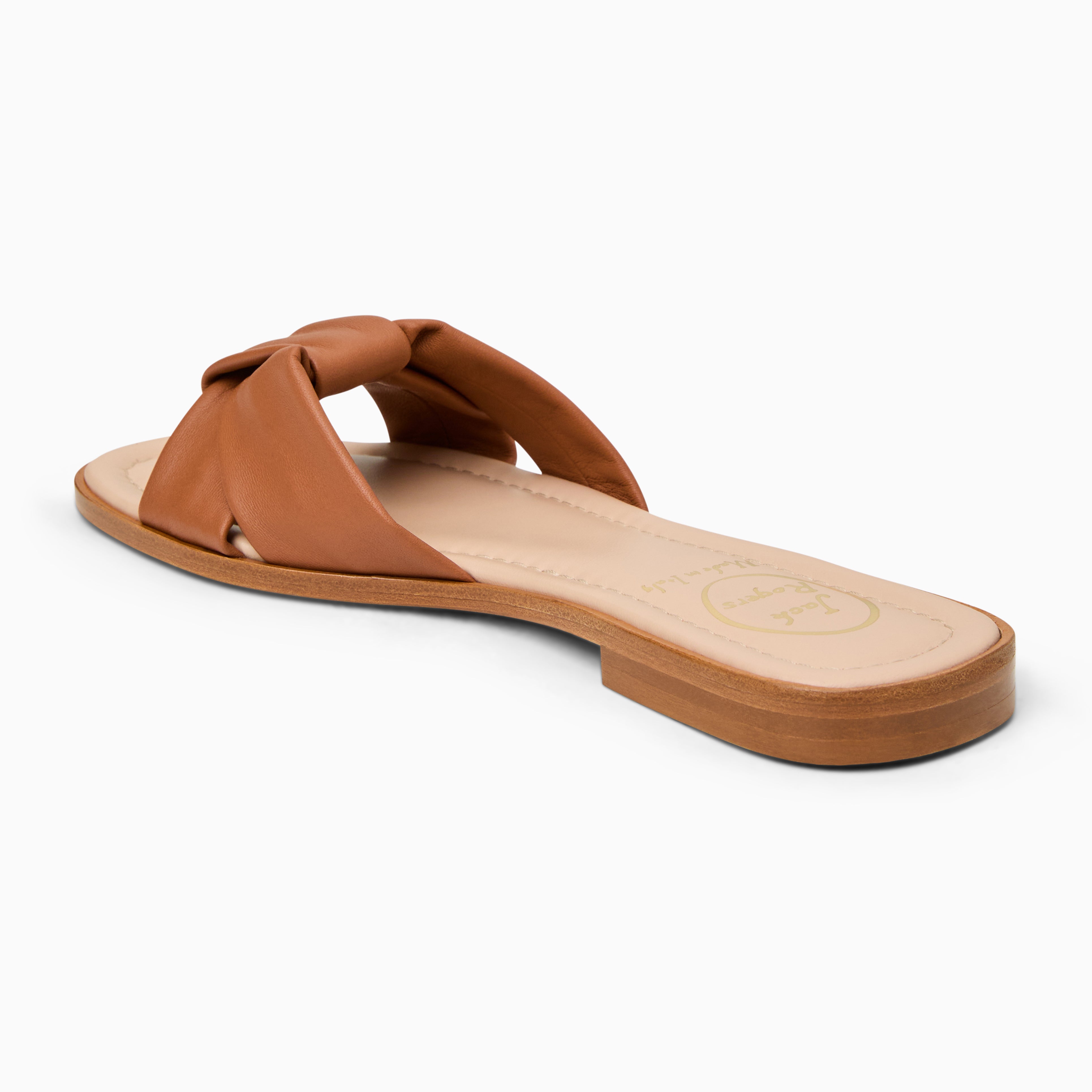 【PORTERNA】Julie flat sandals Juebong Cut Peep Toe for Women Girls Dressy Sandals Summer