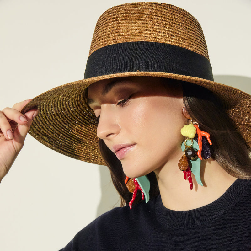 Matilde Italian Tropical Parrot Earrings