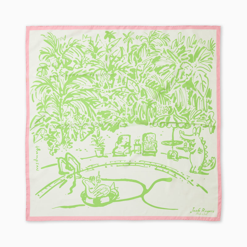 Jacks Italian Silk Poolside Scarf