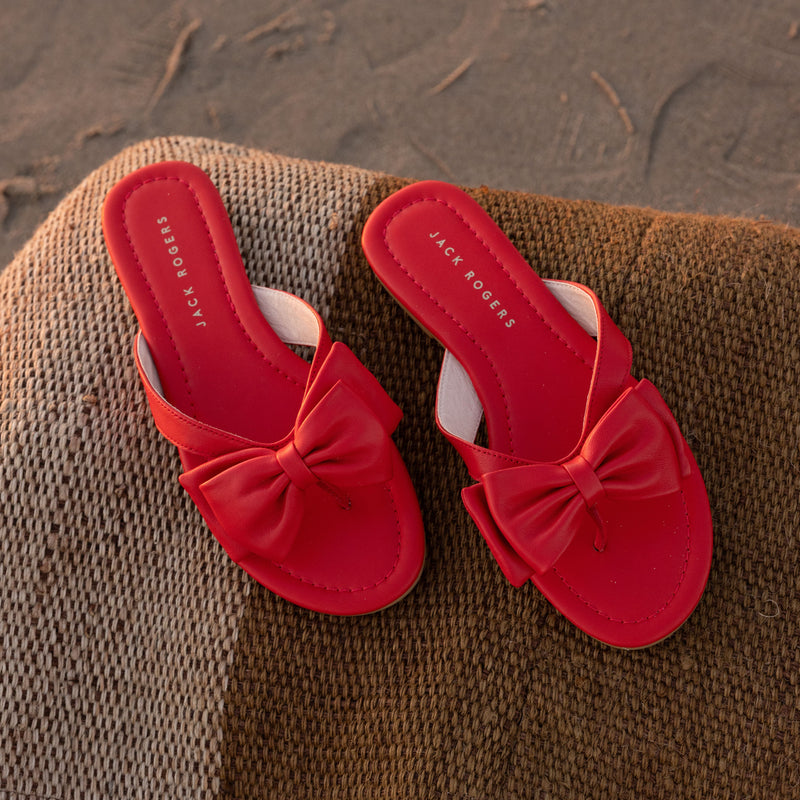 Vannah Leather Bow Sandal