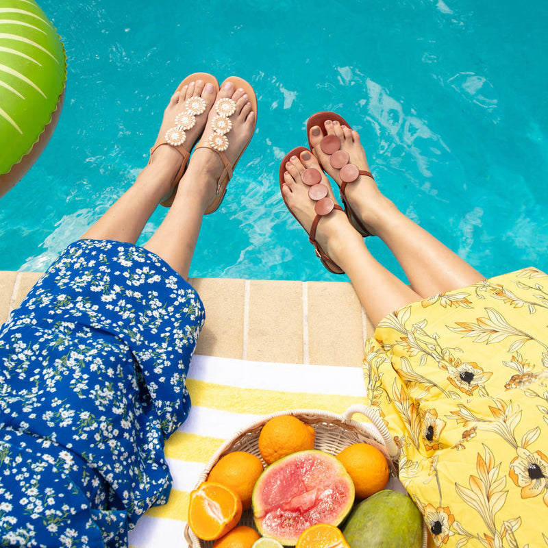 Worth Leather Flat Sandal