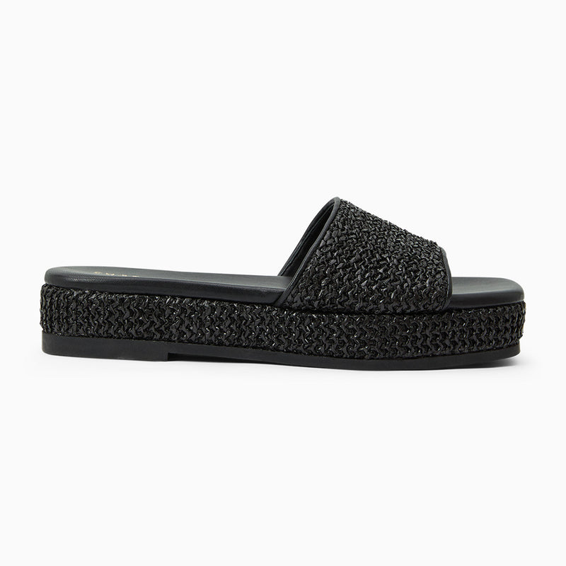 Bay Raffia Flatform Sandal