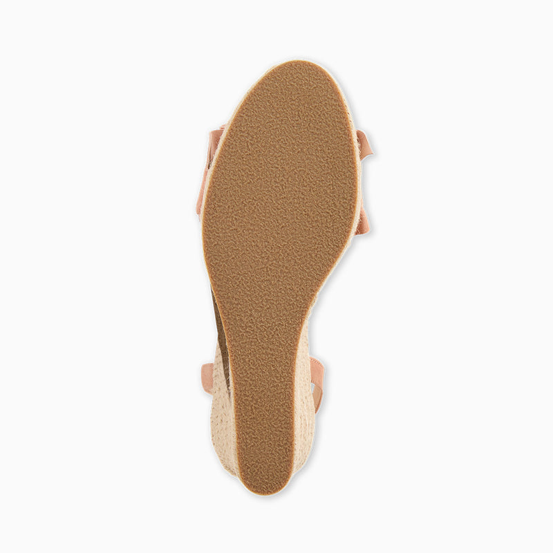 Rozette Suede Ruffle Wedge