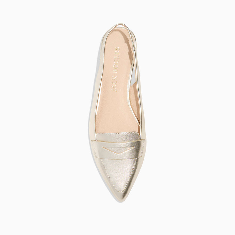 Pennie Leather Slingback Ballet Flat
