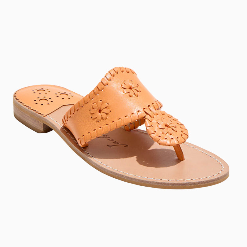 Jacks Leather Flat Sandal