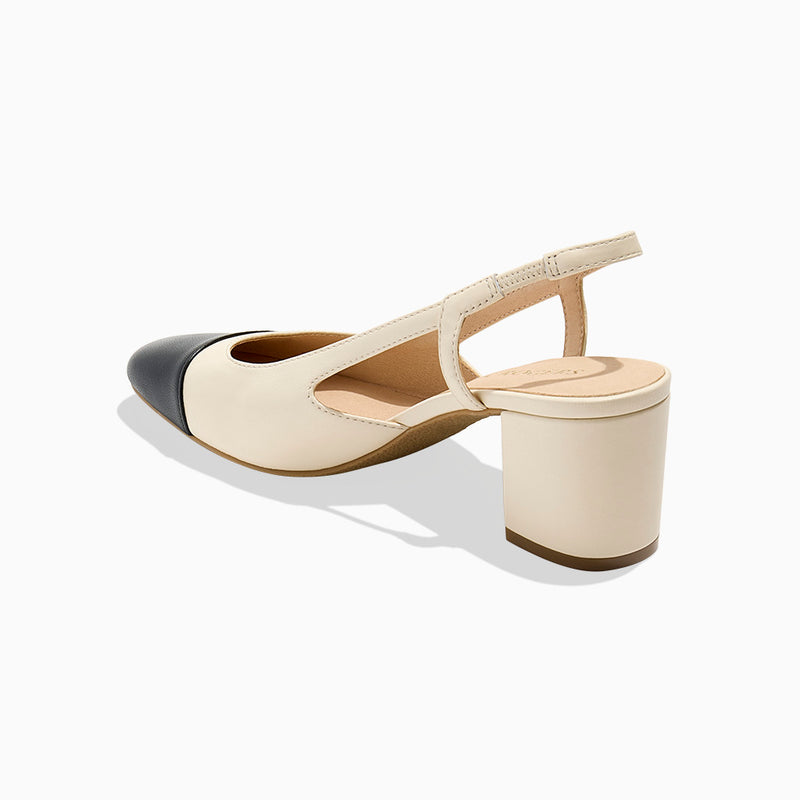 Summer Cap Toe Slingback Heel