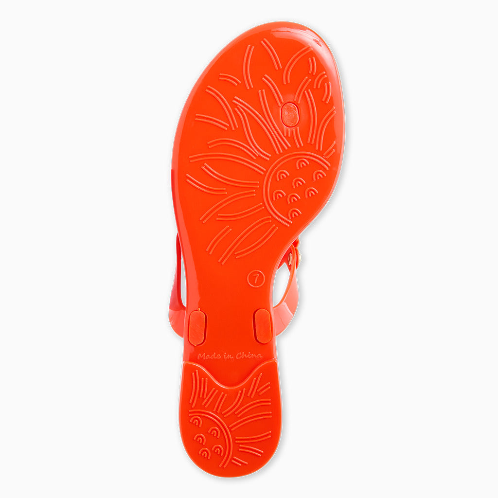 Jack Rogers Collins Jelly Medallion Flip-Flop | PVC | Flame – Jack