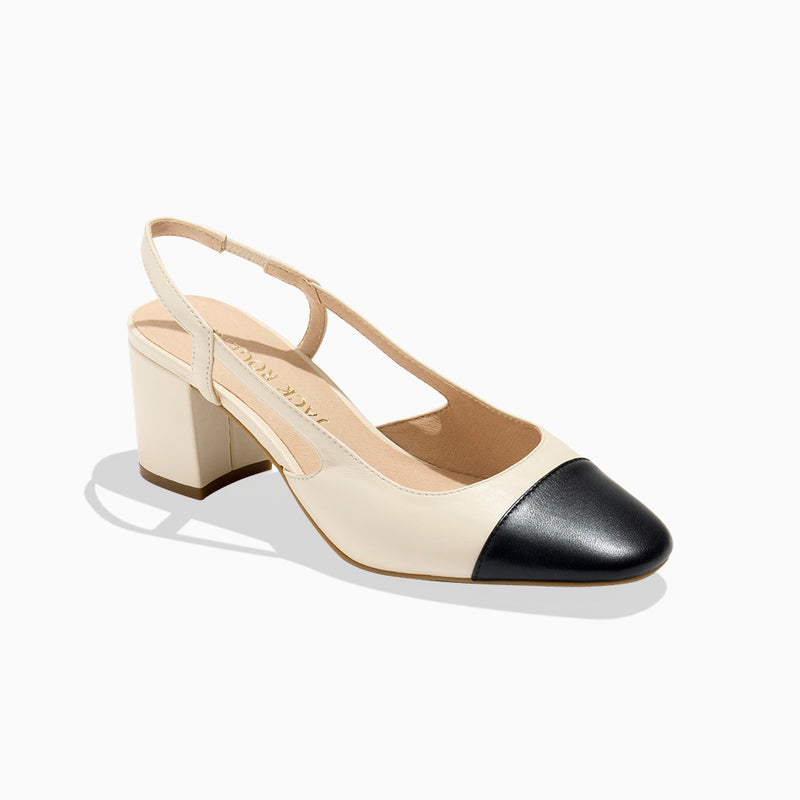 Summer Cap Toe Slingback Heel