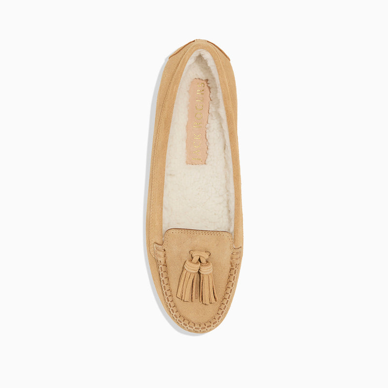 Melnick Suede & Sherpa Tassel Moccasin